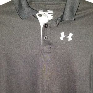 Under armour  black boys polo size large